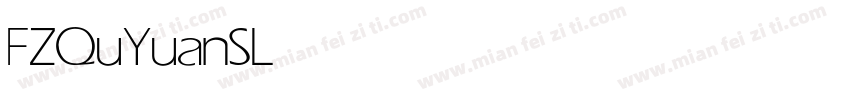FZQuYuanS Light字体转换